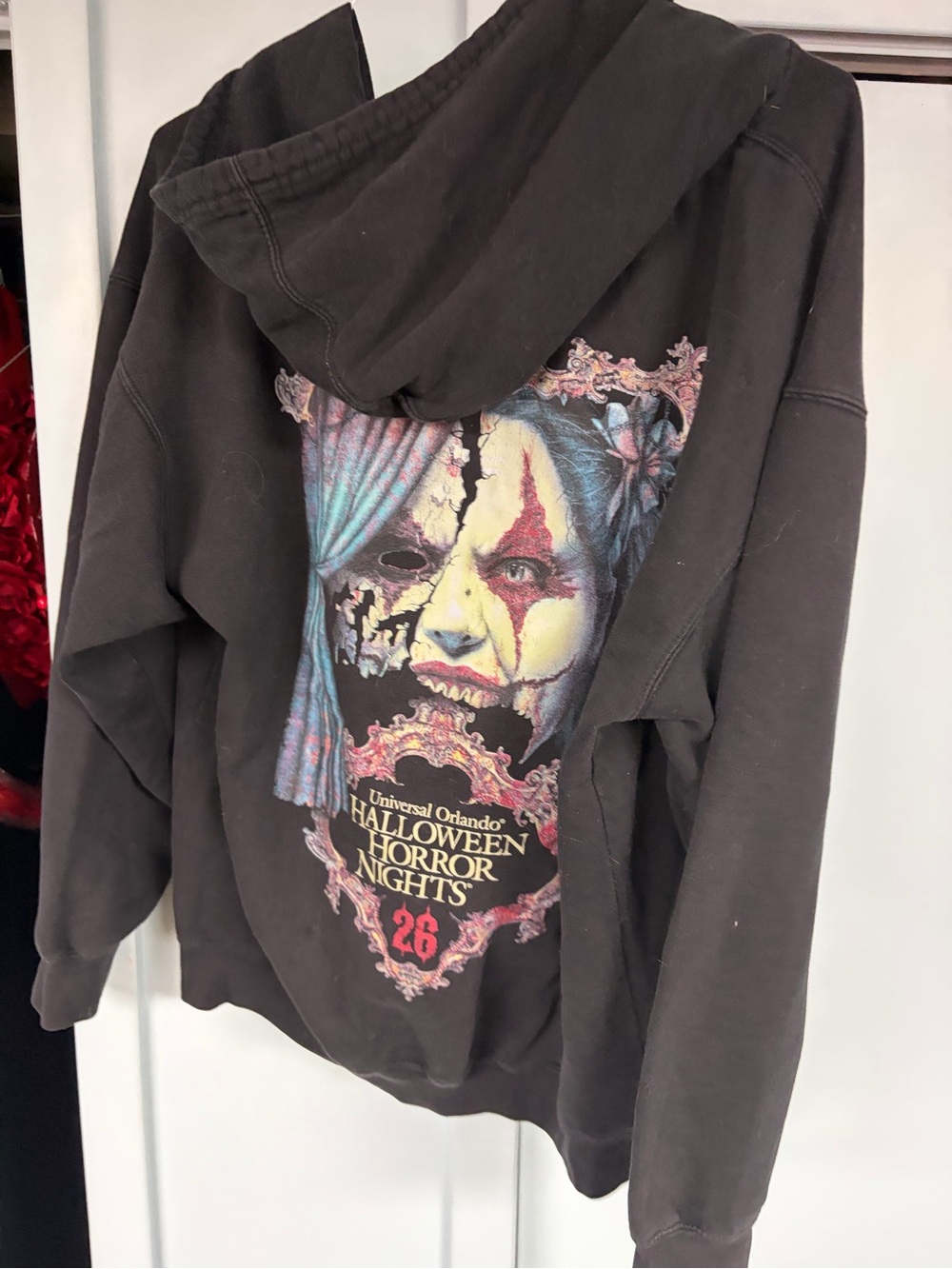 Universal Studios Hoodie holloween horror nights graphic sweatshirt size large